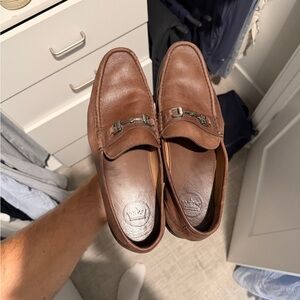 Peter Millar Brown Leather Loafers